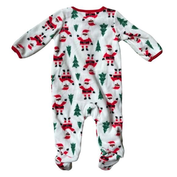 NEW Just One You Carter's One Piece Christmas Sleeper Black Santa Boy Girl 3 mon - Picture 5 of 5